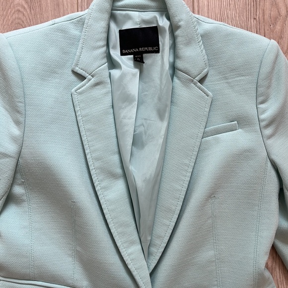 BANANA REPUBLIC LONG BLAZER SZ 6 - Picture 5 of 14